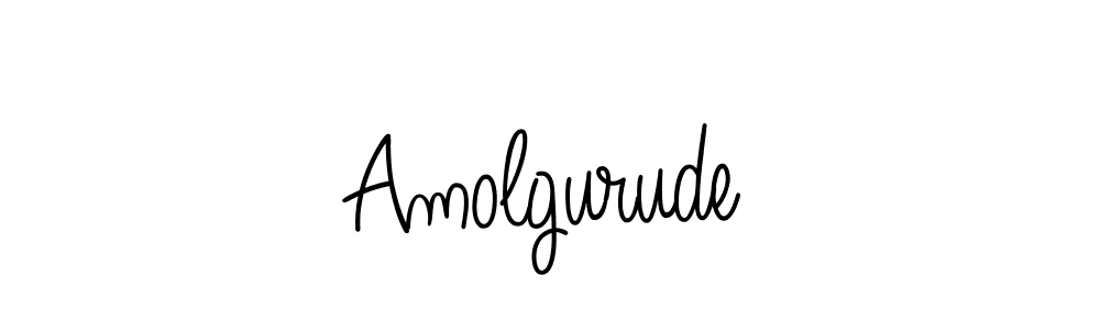 The best way (Angelique-Rose-font-FFP) to make a short signature is to pick only two or three words in your name. The name Amolgurude include a total of six letters. For converting this name. Amolgurude signature style 5 images and pictures png