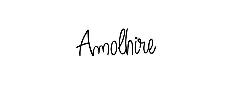 You should practise on your own different ways (Angelique-Rose-font-FFP) to write your name (Amolhire) in signature. don't let someone else do it for you. Amolhire signature style 5 images and pictures png