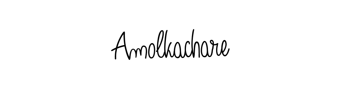 How to make Amolkachare signature? Angelique-Rose-font-FFP is a professional autograph style. Create handwritten signature for Amolkachare name. Amolkachare signature style 5 images and pictures png