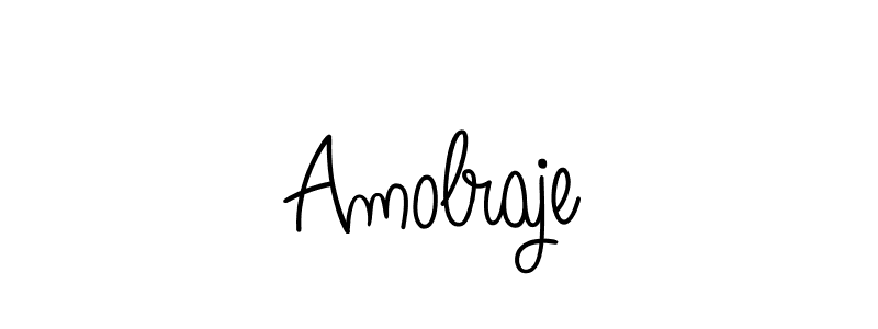 How to make Amolraje name signature. Use Angelique-Rose-font-FFP style for creating short signs online. This is the latest handwritten sign. Amolraje signature style 5 images and pictures png