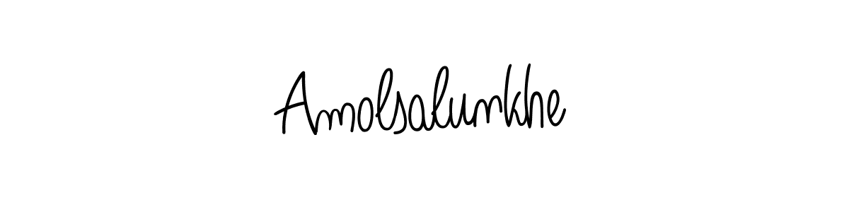 Make a beautiful signature design for name Amolsalunkhe. Use this online signature maker to create a handwritten signature for free. Amolsalunkhe signature style 5 images and pictures png