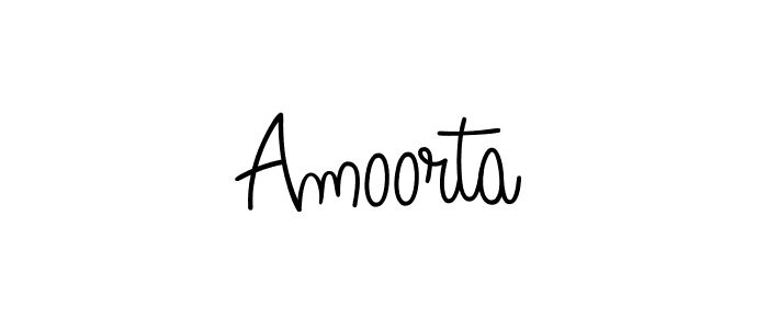 How to make Amoorta name signature. Use Angelique-Rose-font-FFP style for creating short signs online. This is the latest handwritten sign. Amoorta signature style 5 images and pictures png