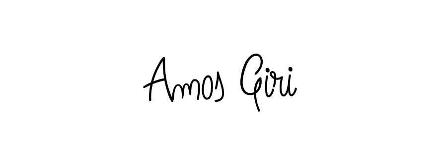 How to make Amos Giri name signature. Use Angelique-Rose-font-FFP style for creating short signs online. This is the latest handwritten sign. Amos Giri signature style 5 images and pictures png