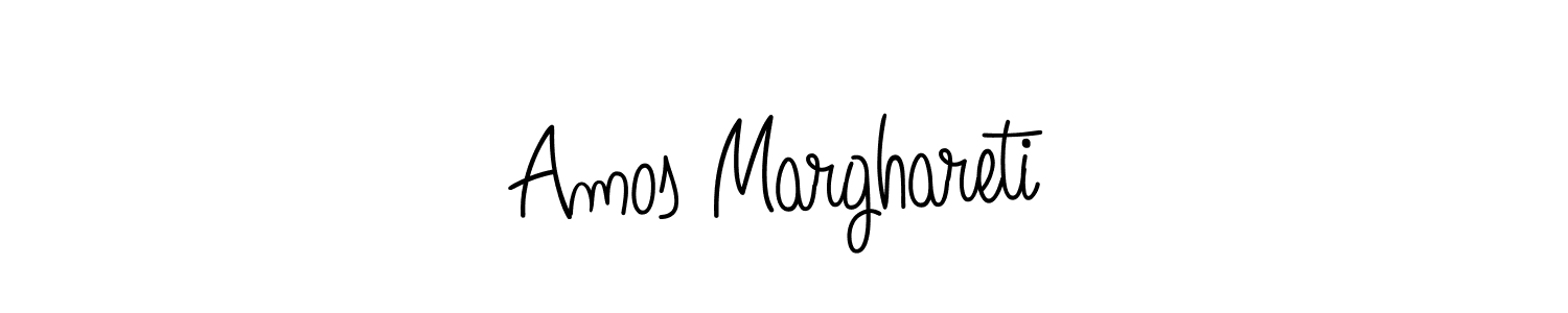 Use a signature maker to create a handwritten signature online. With this signature software, you can design (Angelique-Rose-font-FFP) your own signature for name Amos Marghareti. Amos Marghareti signature style 5 images and pictures png