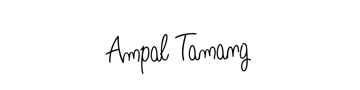 How to make Ampal Tamang name signature. Use Angelique-Rose-font-FFP style for creating short signs online. This is the latest handwritten sign. Ampal Tamang signature style 5 images and pictures png