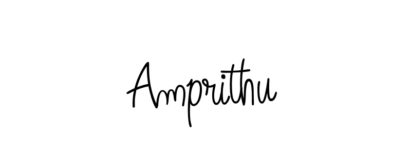 Design your own signature with our free online signature maker. With this signature software, you can create a handwritten (Angelique-Rose-font-FFP) signature for name Amprithu. Amprithu signature style 5 images and pictures png
