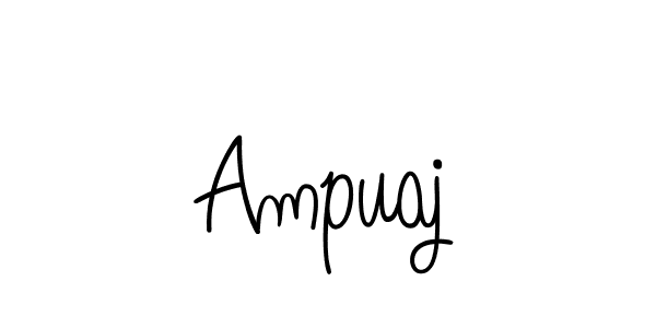 The best way (Angelique-Rose-font-FFP) to make a short signature is to pick only two or three words in your name. The name Ampuaj include a total of six letters. For converting this name. Ampuaj signature style 5 images and pictures png