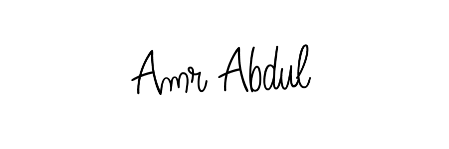 Also we have Amr Abdul name is the best signature style. Create professional handwritten signature collection using Angelique-Rose-font-FFP autograph style. Amr Abdul signature style 5 images and pictures png