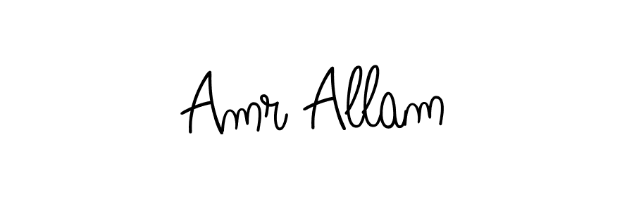 You can use this online signature creator to create a handwritten signature for the name Amr Allam. This is the best online autograph maker. Amr Allam signature style 5 images and pictures png