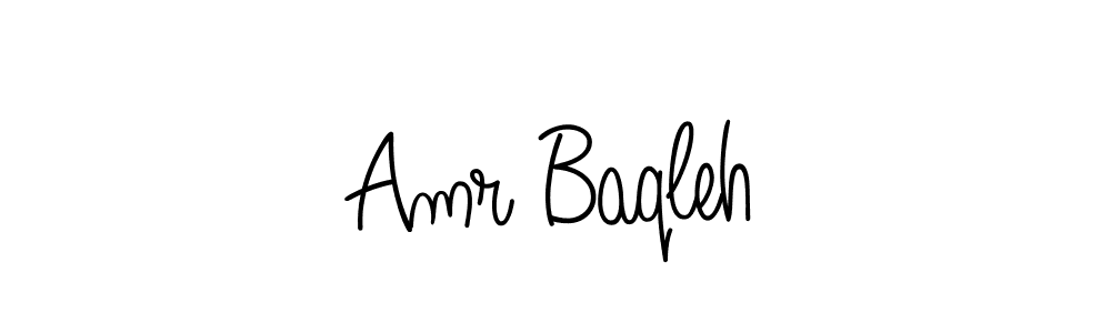 You should practise on your own different ways (Angelique-Rose-font-FFP) to write your name (Amr Baqleh) in signature. don't let someone else do it for you. Amr Baqleh signature style 5 images and pictures png