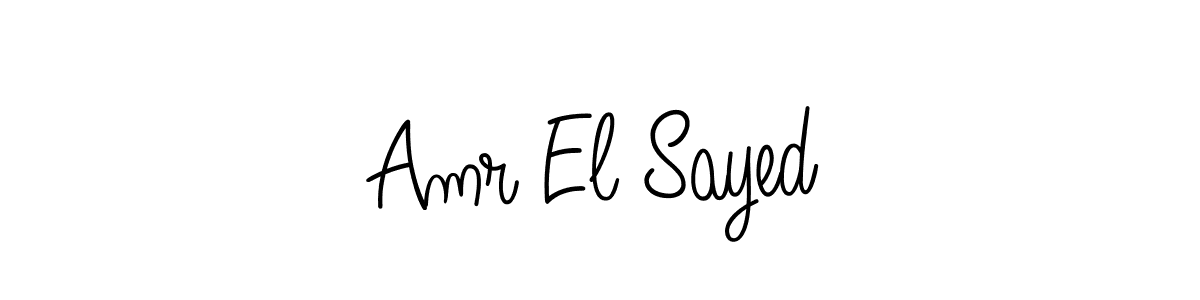 Design your own signature with our free online signature maker. With this signature software, you can create a handwritten (Angelique-Rose-font-FFP) signature for name Amr El Sayed. Amr El Sayed signature style 5 images and pictures png