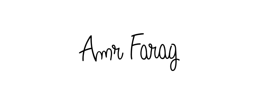 How to make Amr Farag name signature. Use Angelique-Rose-font-FFP style for creating short signs online. This is the latest handwritten sign. Amr Farag signature style 5 images and pictures png