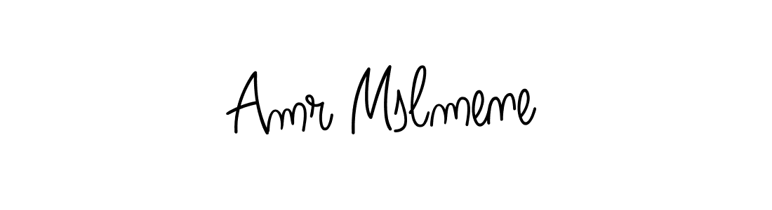 Check out images of Autograph of Amr Mslmene name. Actor Amr Mslmene Signature Style. Angelique-Rose-font-FFP is a professional sign style online. Amr Mslmene signature style 5 images and pictures png