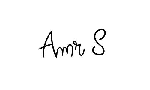 Design your own signature with our free online signature maker. With this signature software, you can create a handwritten (Angelique-Rose-font-FFP) signature for name Amr S. Amr S signature style 5 images and pictures png