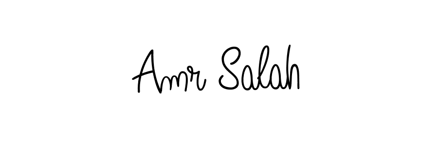 You should practise on your own different ways (Angelique-Rose-font-FFP) to write your name (Amr Salah) in signature. don't let someone else do it for you. Amr Salah signature style 5 images and pictures png