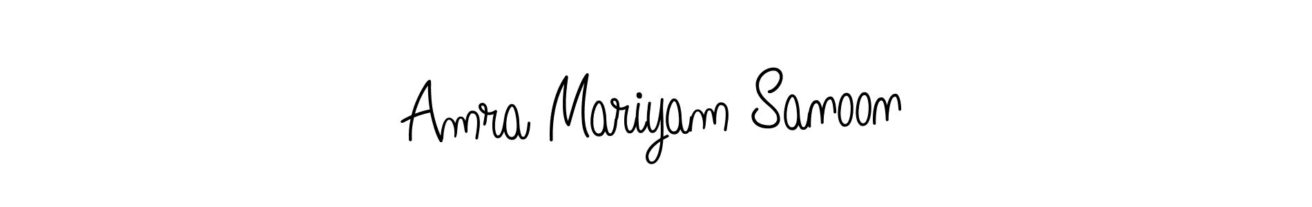 How to Draw Amra Mariyam Sanoon signature style? Angelique-Rose-font-FFP is a latest design signature styles for name Amra Mariyam Sanoon. Amra Mariyam Sanoon signature style 5 images and pictures png