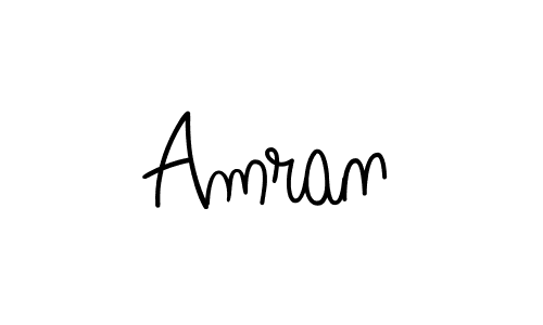 Design your own signature with our free online signature maker. With this signature software, you can create a handwritten (Angelique-Rose-font-FFP) signature for name Amran. Amran signature style 5 images and pictures png
