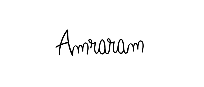 Use a signature maker to create a handwritten signature online. With this signature software, you can design (Angelique-Rose-font-FFP) your own signature for name Amraram. Amraram signature style 5 images and pictures png