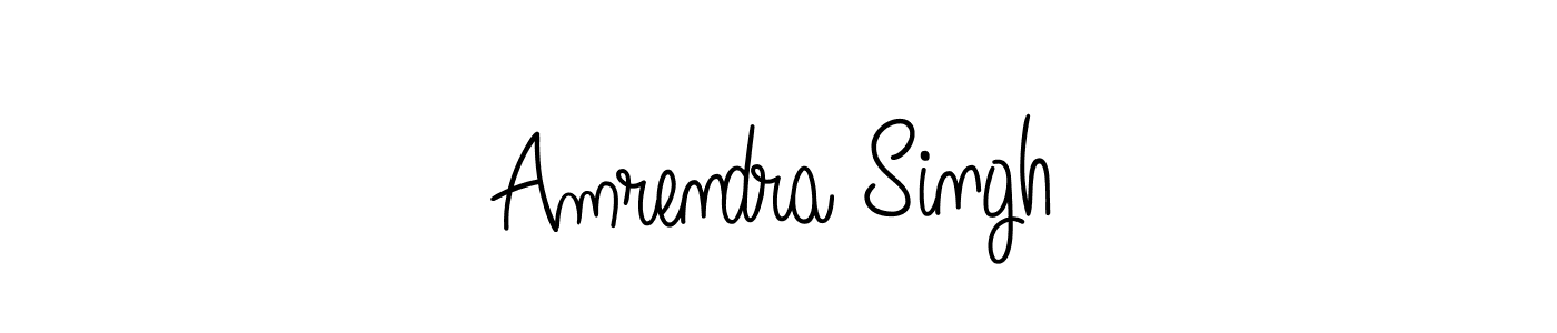 Amrendra Singh stylish signature style. Best Handwritten Sign (Angelique-Rose-font-FFP) for my name. Handwritten Signature Collection Ideas for my name Amrendra Singh. Amrendra Singh signature style 5 images and pictures png