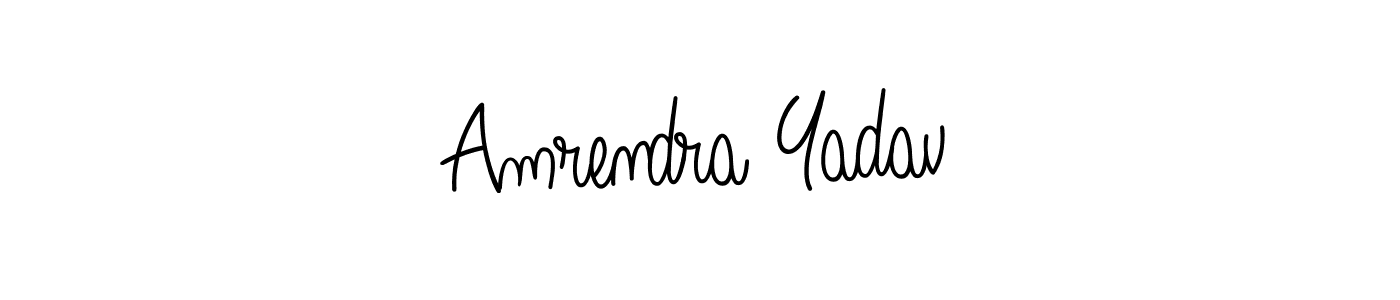 Also You can easily find your signature by using the search form. We will create Amrendra Yadav name handwritten signature images for you free of cost using Angelique-Rose-font-FFP sign style. Amrendra Yadav signature style 5 images and pictures png