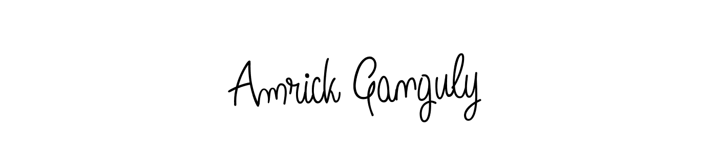 How to Draw Amrick Ganguly signature style? Angelique-Rose-font-FFP is a latest design signature styles for name Amrick Ganguly. Amrick Ganguly signature style 5 images and pictures png