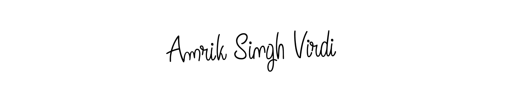 Make a beautiful signature design for name Amrik Singh Virdi. Use this online signature maker to create a handwritten signature for free. Amrik Singh Virdi signature style 5 images and pictures png