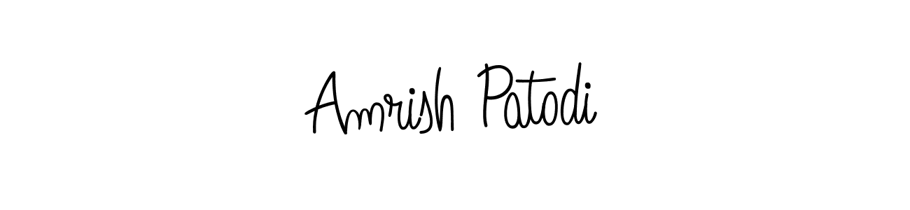 It looks lik you need a new signature style for name Amrish Patodi. Design unique handwritten (Angelique-Rose-font-FFP) signature with our free signature maker in just a few clicks. Amrish Patodi signature style 5 images and pictures png