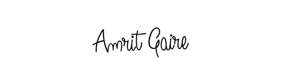 You should practise on your own different ways (Angelique-Rose-font-FFP) to write your name (Amrit Gaire) in signature. don't let someone else do it for you. Amrit Gaire signature style 5 images and pictures png