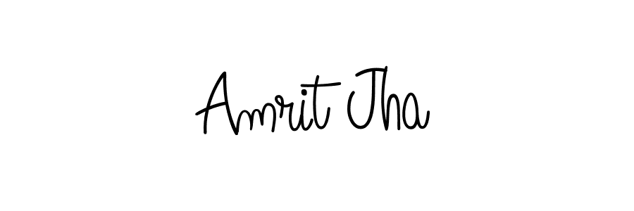 Angelique-Rose-font-FFP is a professional signature style that is perfect for those who want to add a touch of class to their signature. It is also a great choice for those who want to make their signature more unique. Get Amrit Jha name to fancy signature for free. Amrit Jha signature style 5 images and pictures png