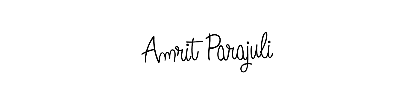How to make Amrit Parajuli name signature. Use Angelique-Rose-font-FFP style for creating short signs online. This is the latest handwritten sign. Amrit Parajuli signature style 5 images and pictures png