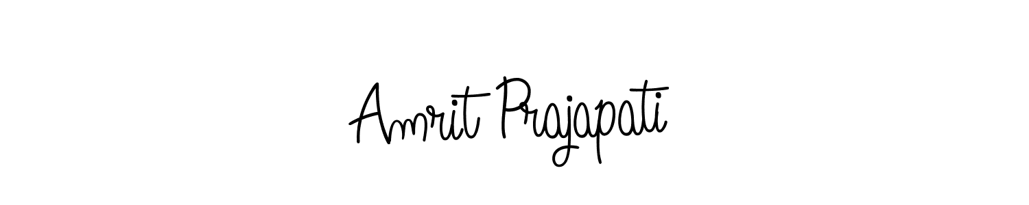 Amrit Prajapati stylish signature style. Best Handwritten Sign (Angelique-Rose-font-FFP) for my name. Handwritten Signature Collection Ideas for my name Amrit Prajapati. Amrit Prajapati signature style 5 images and pictures png