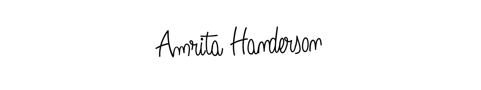 Here are the top 10 professional signature styles for the name Amrita Handerson. These are the best autograph styles you can use for your name. Amrita Handerson signature style 5 images and pictures png