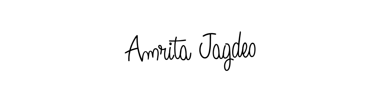 Create a beautiful signature design for name Amrita Jagdeo. With this signature (Angelique-Rose-font-FFP) fonts, you can make a handwritten signature for free. Amrita Jagdeo signature style 5 images and pictures png