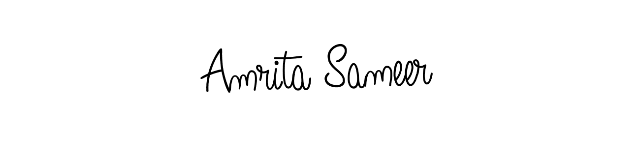 Make a beautiful signature design for name Amrita Sameer. Use this online signature maker to create a handwritten signature for free. Amrita Sameer signature style 5 images and pictures png