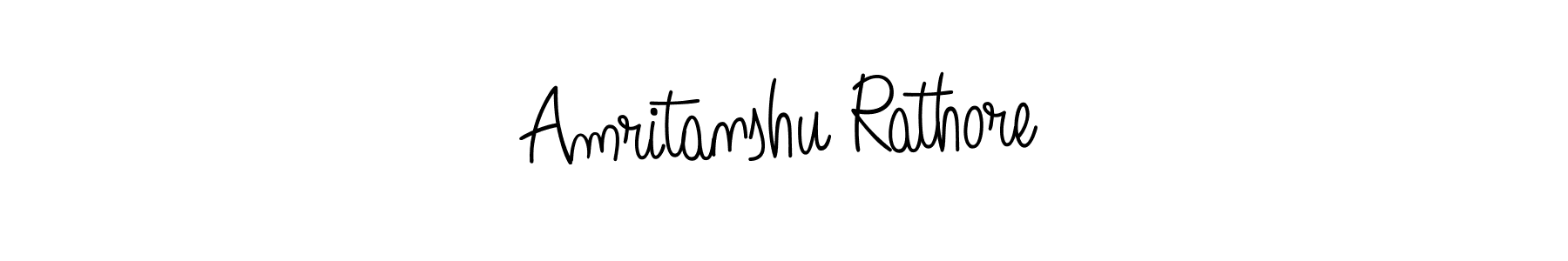 Use a signature maker to create a handwritten signature online. With this signature software, you can design (Angelique-Rose-font-FFP) your own signature for name Amritanshu Rathore. Amritanshu Rathore signature style 5 images and pictures png