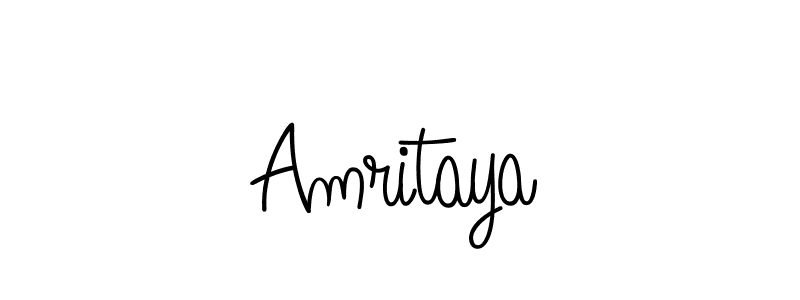 Amritaya stylish signature style. Best Handwritten Sign (Angelique-Rose-font-FFP) for my name. Handwritten Signature Collection Ideas for my name Amritaya. Amritaya signature style 5 images and pictures png
