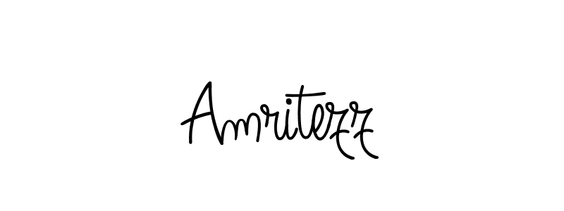 How to make Amritezz name signature. Use Angelique-Rose-font-FFP style for creating short signs online. This is the latest handwritten sign. Amritezz signature style 5 images and pictures png
