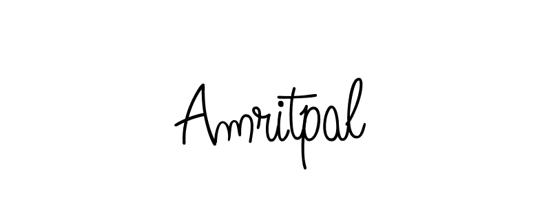 Use a signature maker to create a handwritten signature online. With this signature software, you can design (Angelique-Rose-font-FFP) your own signature for name Amritpal. Amritpal signature style 5 images and pictures png