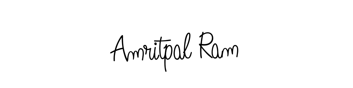 How to make Amritpal Ram name signature. Use Angelique-Rose-font-FFP style for creating short signs online. This is the latest handwritten sign. Amritpal Ram signature style 5 images and pictures png