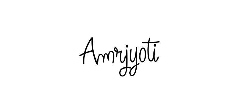 How to make Amrjyoti name signature. Use Angelique-Rose-font-FFP style for creating short signs online. This is the latest handwritten sign. Amrjyoti signature style 5 images and pictures png