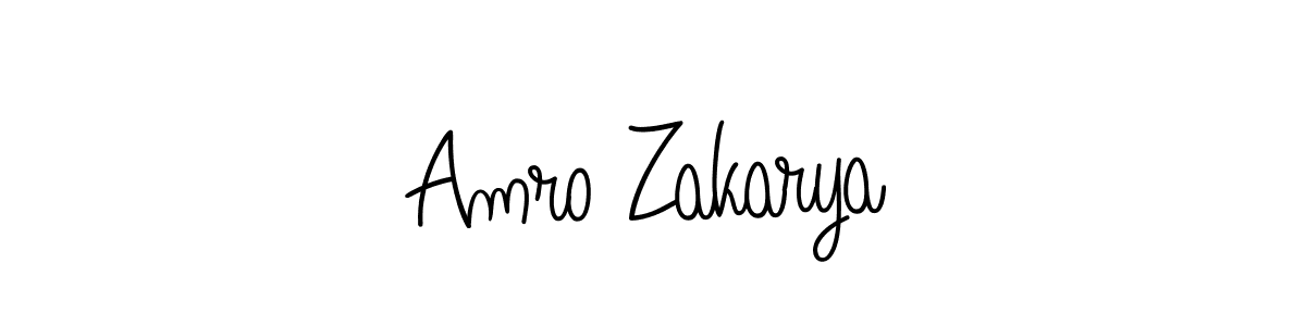 Once you've used our free online signature maker to create your best signature Angelique-Rose-font-FFP style, it's time to enjoy all of the benefits that Amro Zakarya name signing documents. Amro Zakarya signature style 5 images and pictures png