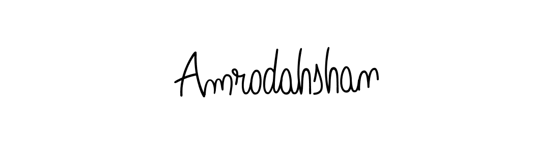 Amrodahshan stylish signature style. Best Handwritten Sign (Angelique-Rose-font-FFP) for my name. Handwritten Signature Collection Ideas for my name Amrodahshan. Amrodahshan signature style 5 images and pictures png