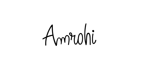 Design your own signature with our free online signature maker. With this signature software, you can create a handwritten (Angelique-Rose-font-FFP) signature for name Amrohi. Amrohi signature style 5 images and pictures png