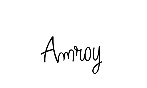 Make a beautiful signature design for name Amroy. With this signature (Angelique-Rose-font-FFP) style, you can create a handwritten signature for free. Amroy signature style 5 images and pictures png