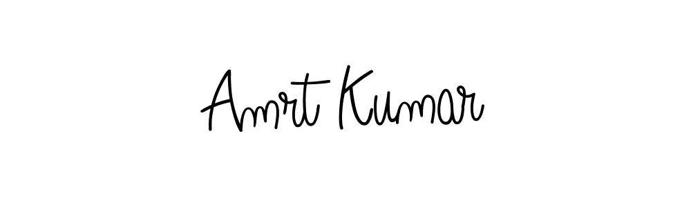 You should practise on your own different ways (Angelique-Rose-font-FFP) to write your name (Amrt Kumar) in signature. don't let someone else do it for you. Amrt Kumar signature style 5 images and pictures png