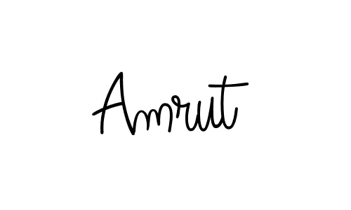 Use a signature maker to create a handwritten signature online. With this signature software, you can design (Angelique-Rose-font-FFP) your own signature for name Amrut. Amrut signature style 5 images and pictures png