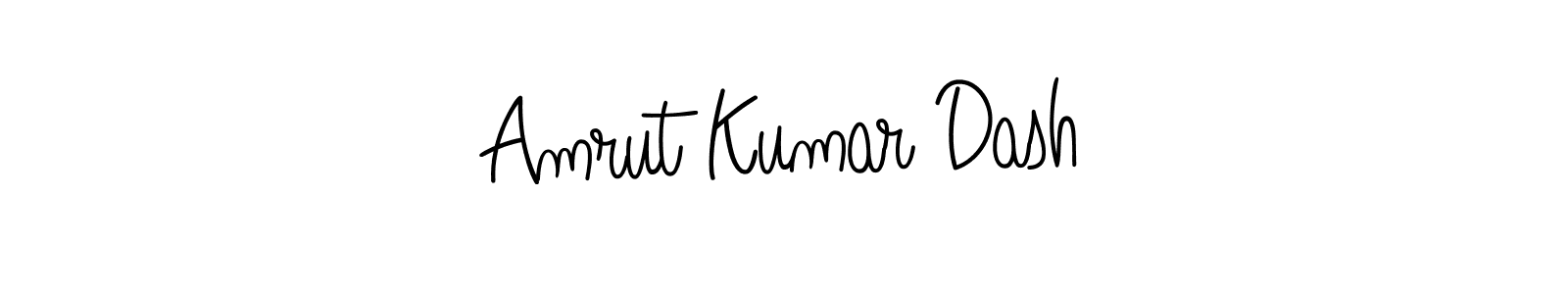 The best way (Angelique-Rose-font-FFP) to make a short signature is to pick only two or three words in your name. The name Amrut Kumar Dash include a total of six letters. For converting this name. Amrut Kumar Dash signature style 5 images and pictures png