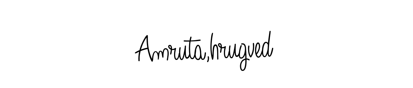 Amruta,hrugved stylish signature style. Best Handwritten Sign (Angelique-Rose-font-FFP) for my name. Handwritten Signature Collection Ideas for my name Amruta,hrugved. Amruta,hrugved signature style 5 images and pictures png