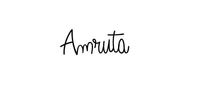 Also we have Amruta  name is the best signature style. Create professional handwritten signature collection using Angelique-Rose-font-FFP autograph style. Amruta  signature style 5 images and pictures png