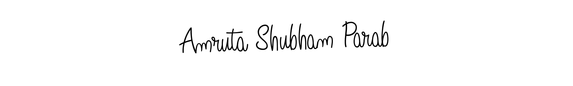 Make a short Amruta Shubham Parab signature style. Manage your documents anywhere anytime using Angelique-Rose-font-FFP. Create and add eSignatures, submit forms, share and send files easily. Amruta Shubham Parab signature style 5 images and pictures png